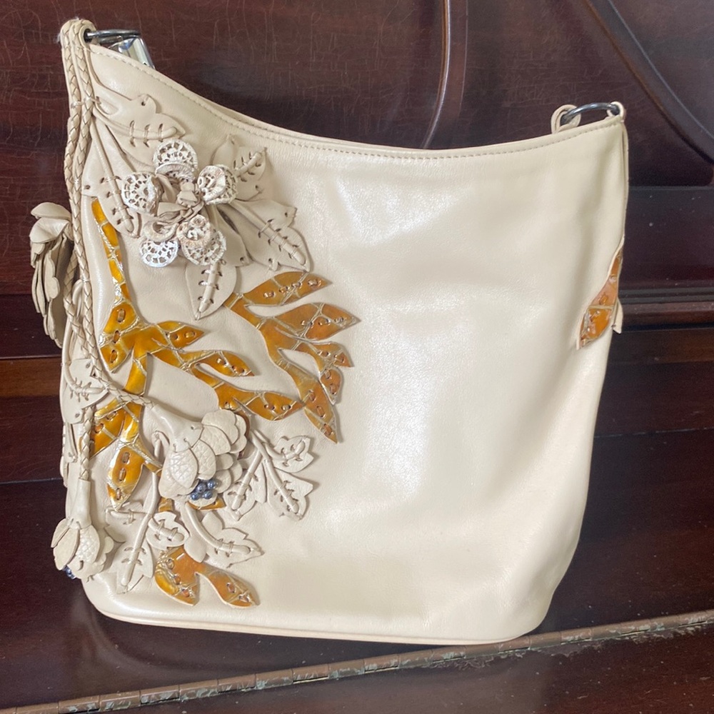 Brighton Beige Floral Shoulder Bag